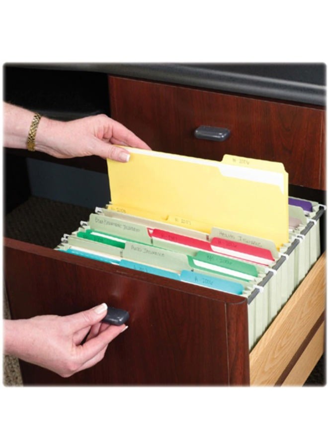 Smead Interior File Folder, 1/3-Cut Tab, Letter Size, Assorted Primary Colors, 100 per Box, Expandable File Folders for Filing Cabinet - Image 5