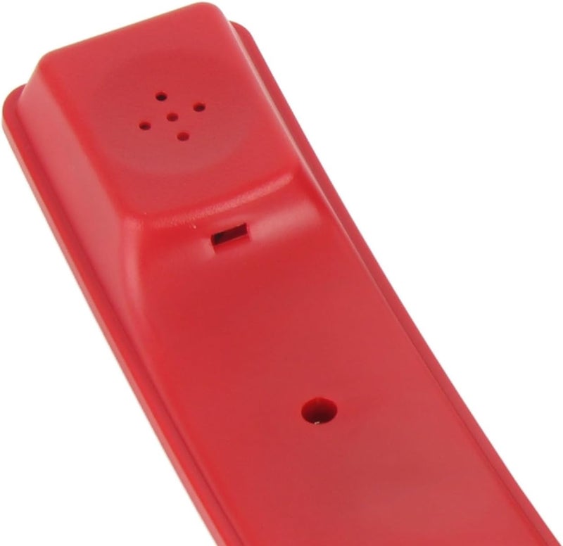 Drfeify Portable Wired Fixed Landline Telephone with Redial Quick Flash Function, Ideal for Home School Office, ABS Material (Red) - Image 2