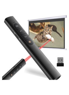 Y&D Presentation Clicker, Wireless Remote Clicker with Hyperlink and Volume Control, Built-In Receiving Red Light Suitable for Keynote/PPT/Mac/PC/Laptop  - Image 1