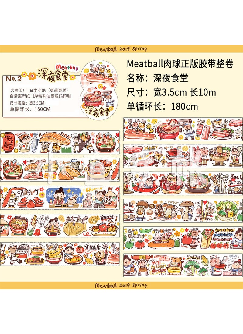 Meatball Washi Tape for Journaling Late Night Food Store-Full Volume - pzsku/ZFF8A27B007C1128D22A7Z/45/_/1741692126/65efe4c3-7609-4233-99e2-3dde80dea36d