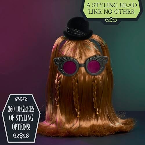 Just Play WEDNESDAY Ignatius Itt 10-inch Styling Head, 20-Pieces, 360 Degrees of Styling Options, Pretend Play, Kids Toys for Ages 4 Up by Just Play - Image 3
