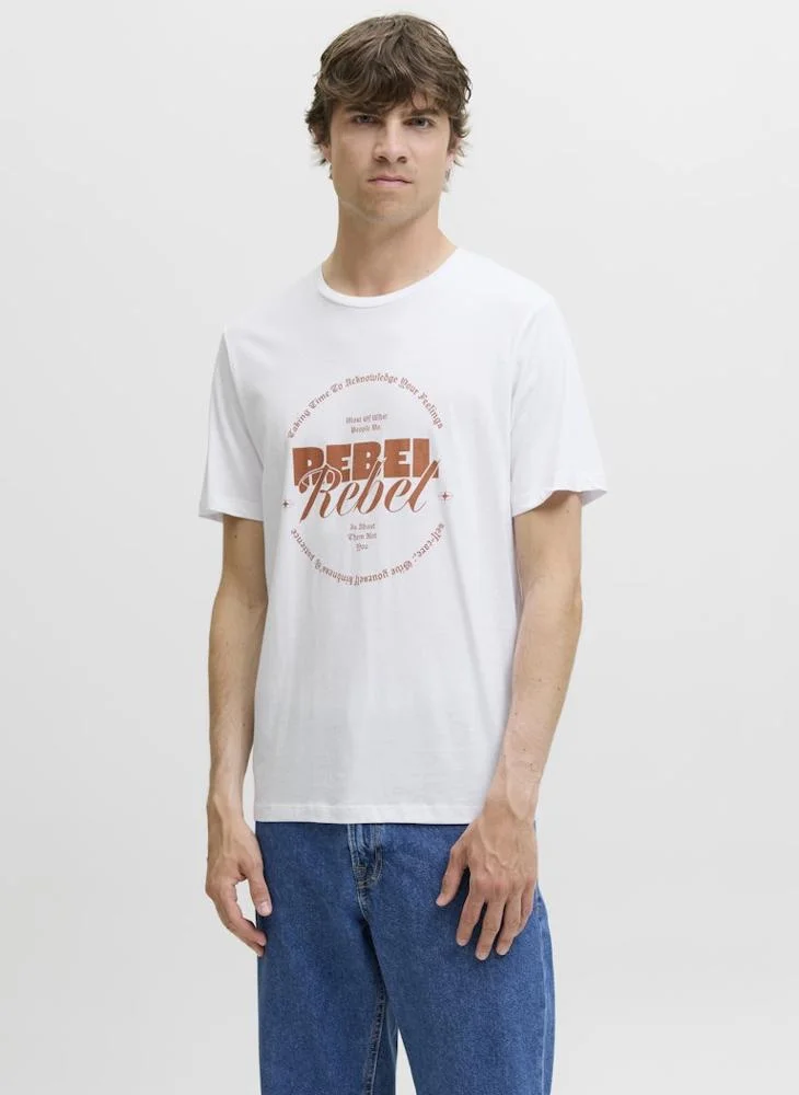 JJ Rebel Bgray  Short Sleeve Crew Neck T-Shirt