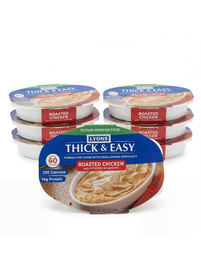 Thick & Easy Purees Puree 7 oz. Tray Roasted Chicken with Potatoes/Carrots Ready to Use Puree, 60748 - Case of 7 - Image 1