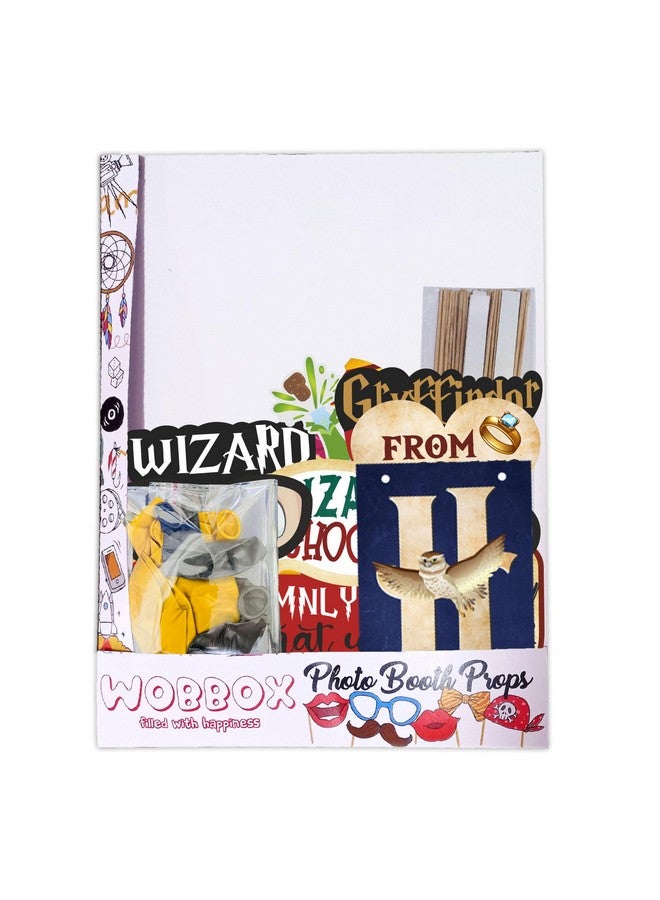 ووبوكس مجموعة أدوات حفلات عيد الميلاد السعيدة من WOBBOX مكونة من 29 قطعة مع لافتة ملونة بموضوع هاري بوتر وبالونات، عنصر زينة عيد الميلاد - Image 4