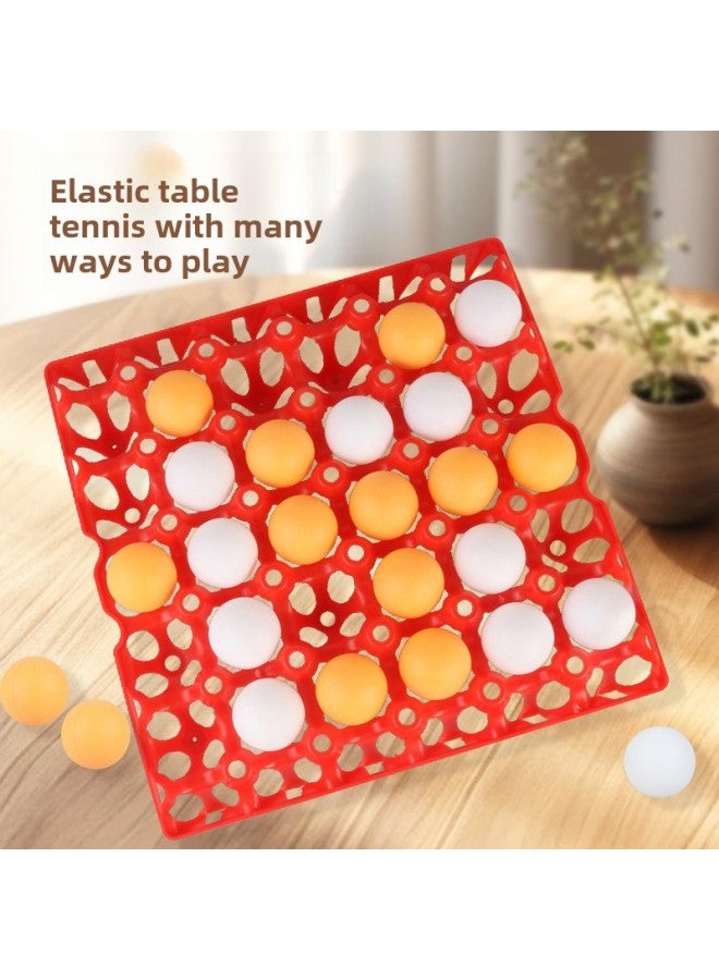 Generic Table Tennis Gobang Parent-Child Interactive Children's Toy Table Game Double Battle Company Group Building Entertainment-Color:[yellow] Tray 30 Ball Punishment Plate Electric Business Box - Image 5