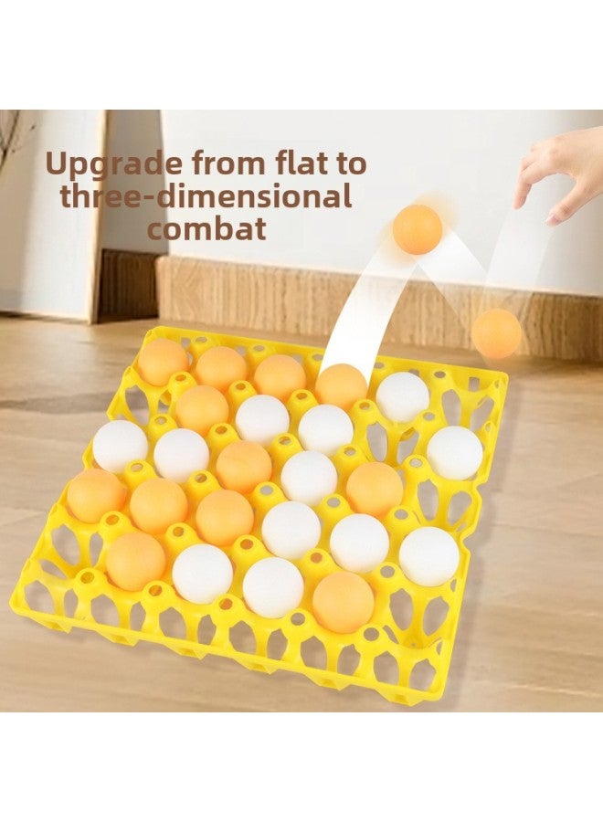 Generic Table Tennis Gobang Parent-Child Interactive Children's Toy Table Game Double Battle Company Group Building Entertainment-Color:[yellow] Tray 30 Ball Punishment Plate Electric Business Box - Image 4