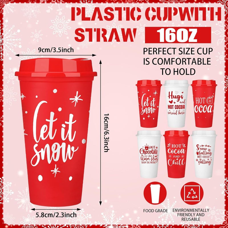 Tioncy 12 Pcs Hot Cocoa Cups Set - Image 2
