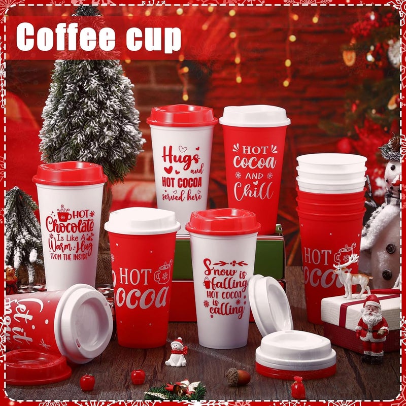 Tioncy 12 Pcs Hot Cocoa Cups Set - Image 3