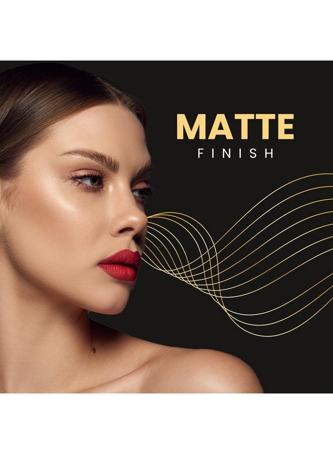 مارس أحمر شفاه MARS Plush Velvet Creamy Matte للنساء | انزلاق سلس | تصبغ بلمسة واحدة | تركيبة غير جافة وكريمية | لون غني وحيوي | 3.2 جرام | (21-Desert Rose) - Image 4