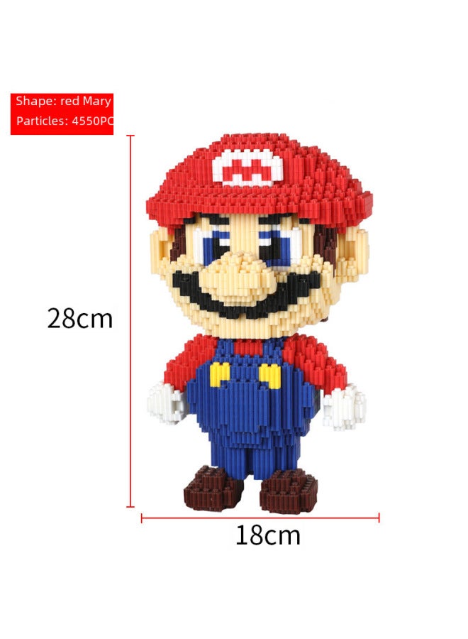 86 Series Building Blocks Toy Series Building Blocks Small Particle Building Blocks Micro Particle Building Blocks-Color:8655KS Black Short Ear  - Image 3