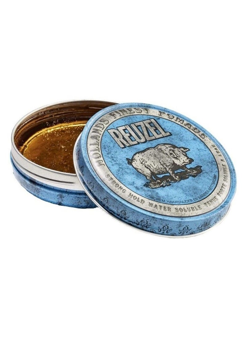 Reuzel Blue Pomade - Strong Hold Water Soluble High Sheen 35g - Image 1
