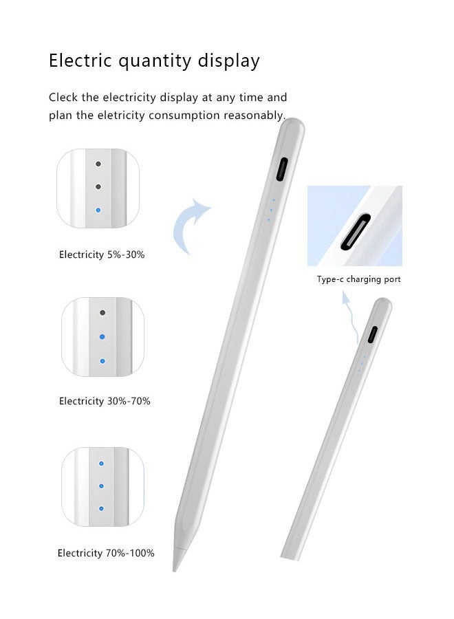 Coconut Stylus Pen for iPad with Palm Rejection, Active Pencil Compatible with (2018-2022) Apple iPad Pro (11/12.9 Inch),iPad Air 3rd/4th Gen,iPad 6/7/8th Gen,iPad Mini 5th Gen for Precise Writing/Drawing - Image 2