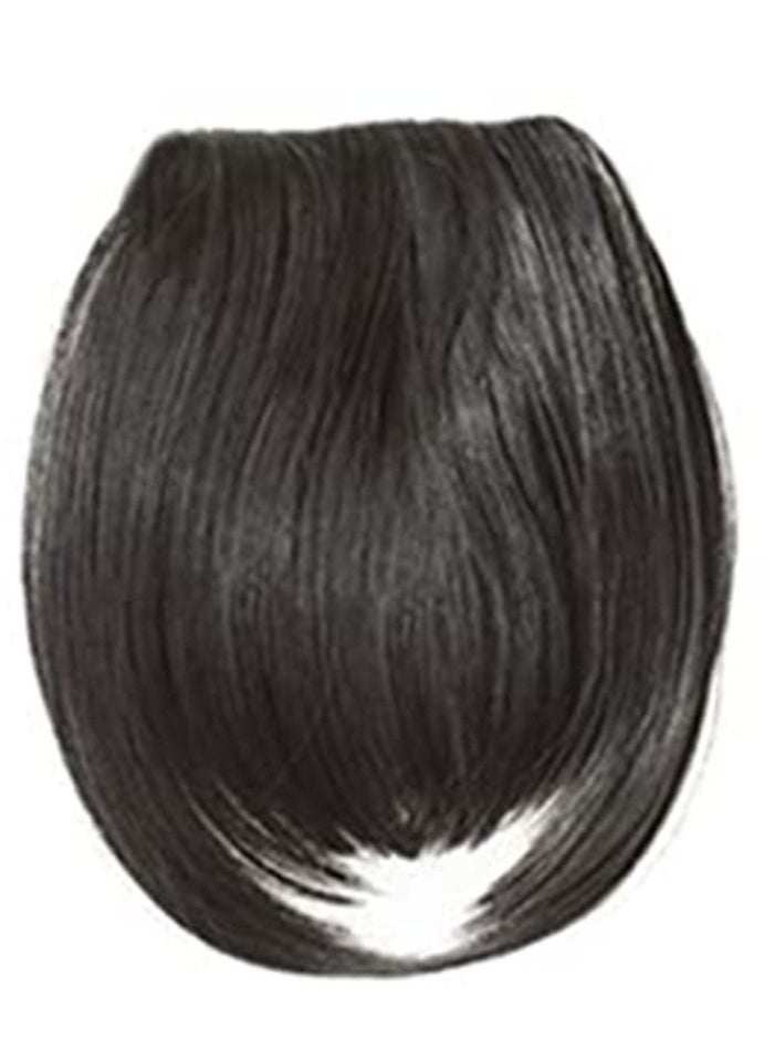Estelle Clip in Bangs Hair Extensions One Piece in Fringe Bangs Hairpiece Synthetic Hair Accessories For Women Nature Black  - Image 1