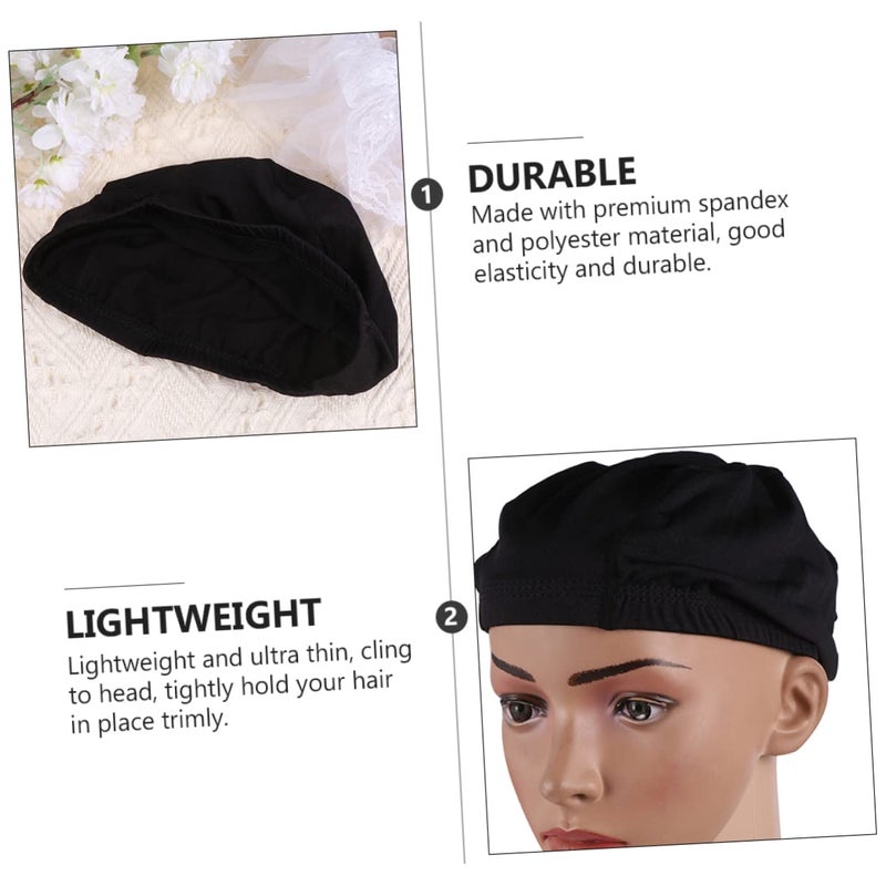 5PCS High Elastic Wig Caps Breathable Stretchy Sweat Absorbent For Hot Weather - Image 5