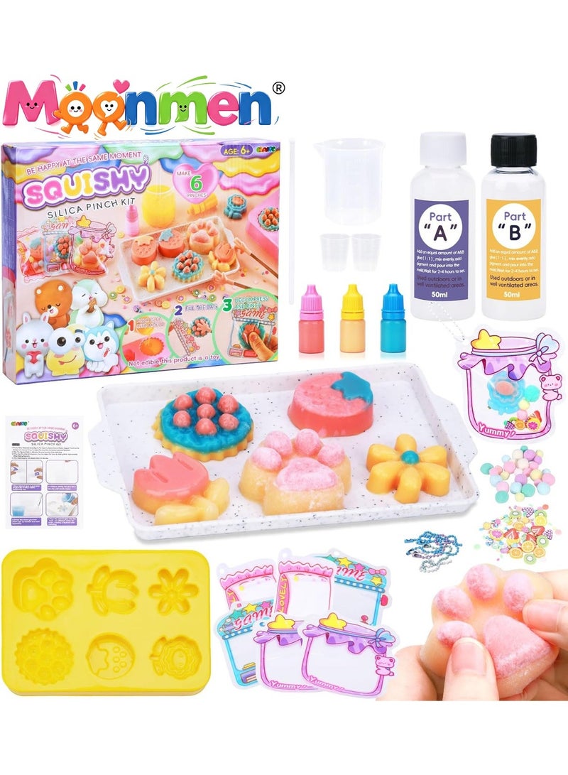 Moonmen Create Your Own Squishy Toys DIY Making Kit with Mold and 6 Packaging Bags, Pendant Set Fidget Toy for Kids Suitable Adults Kids - Image 1