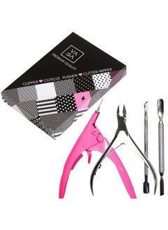 VAGA Cuticle Pushers Split End Trimmer And Ingrown Toenail Tool, Cuticle Trimmer Nail Nipper, Flase Nail Clipper Pedicure Kit. Easy To Use VAGA Professional Nail Tools, Nail Clippers, Cutical Pusher  - Image 2
