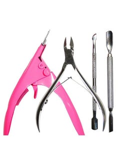 VAGA Cuticle Pushers Split End Trimmer And Ingrown Toenail Tool, Cuticle Trimmer Nail Nipper, Flase Nail Clipper Pedicure Kit. Easy To Use VAGA Professional Nail Tools, Nail Clippers, Cutical Pusher  - Image 1