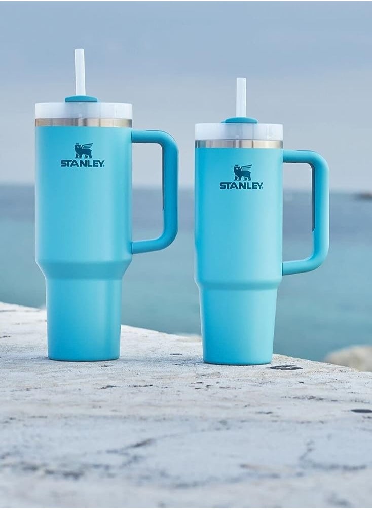 Stanley Quencher 2.0  Stainless Steel Vacuum Insulated Tumbler with Lid and Straw for Water, Iced Tea or Coffee, Pool,40oz/1180ml