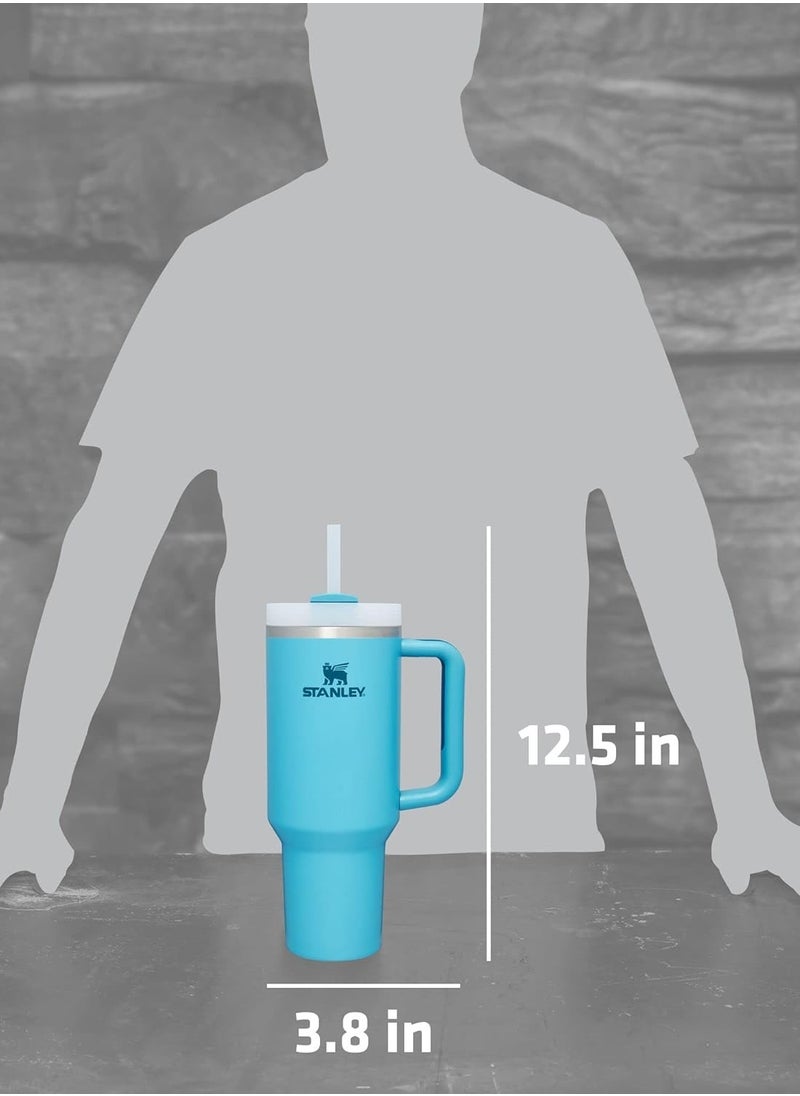 Stanley Quencher 2.0  Stainless Steel Vacuum Insulated Tumbler with Lid and Straw for Water, Iced Tea or Coffee, Pool,40oz/1180ml
