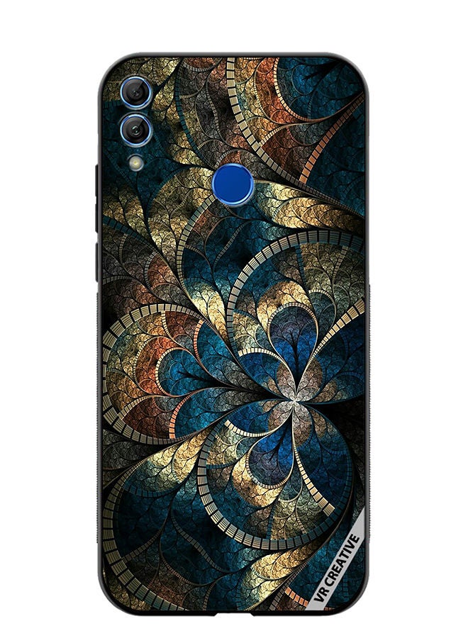 Protective Case Cover For Honor 10 Lite Mandala Abstract Design Multicolour
