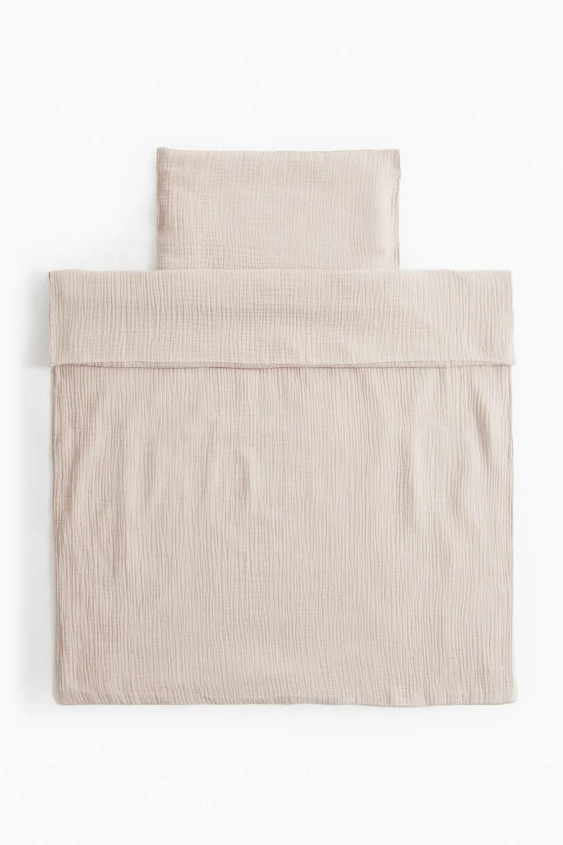 H&M Muslin cot duvet cover set