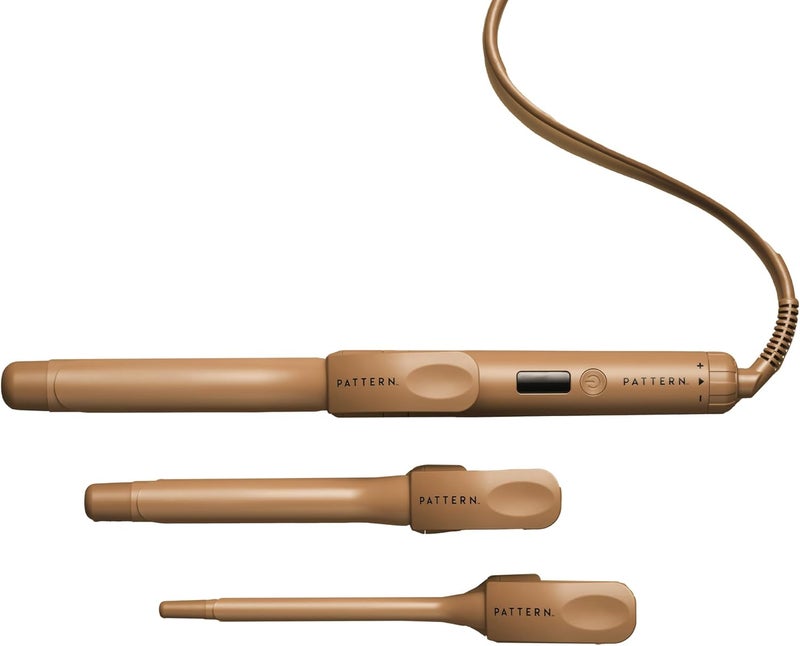 The PATTERN Interchangeable Curling Iron with 3 Barrel Sizes  8 Heat Settings for a Personalized Styling Experience for Every Hair Type
