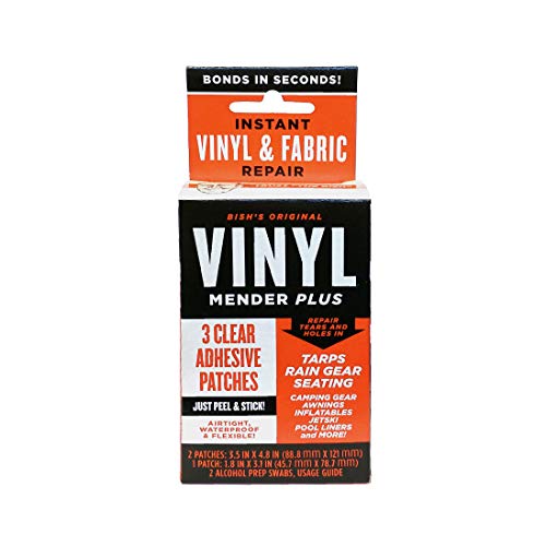 Tear Mender Vinyl Mender Clear Adhesive Patches, 40 Sq. Inches, BRT-1 (Packaging may vary) - Image 2
