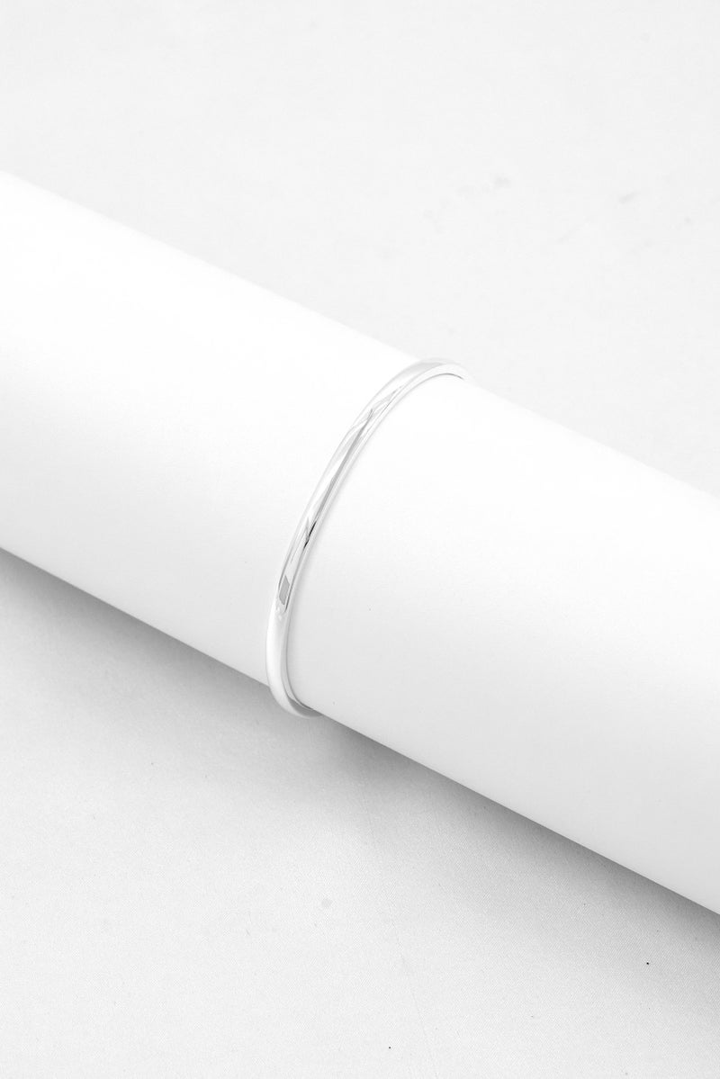 ALEX AND ANI Women Crystal Heart and Epoxy Tension Bangle, Silver - Image 3