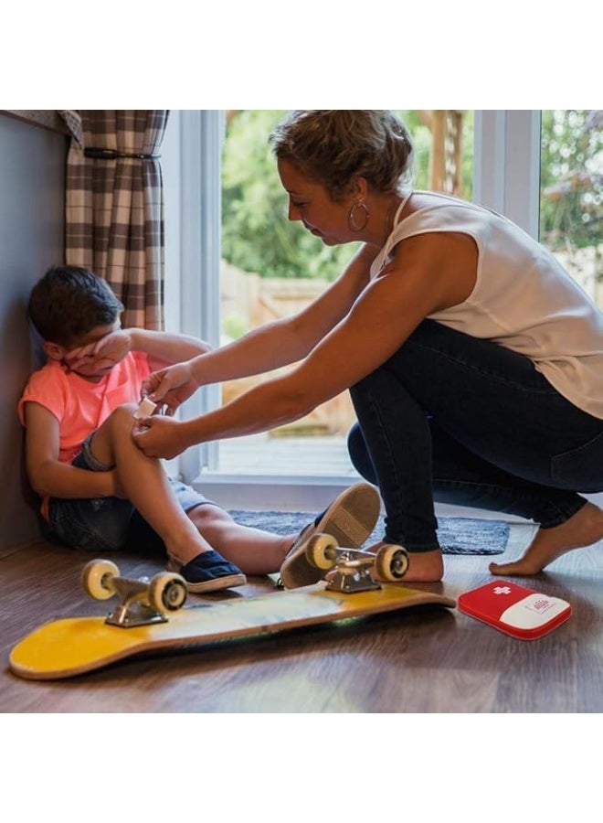 شنطة اسعافات اولية فارغة صغيرة محمولة لتنظيم وتخزين الادوية مقاومة للماء ومتينة مع سحاب للسفر والتخييم والانشطة الخارجية والمنزل والمكتب والمطبخ - Image 3