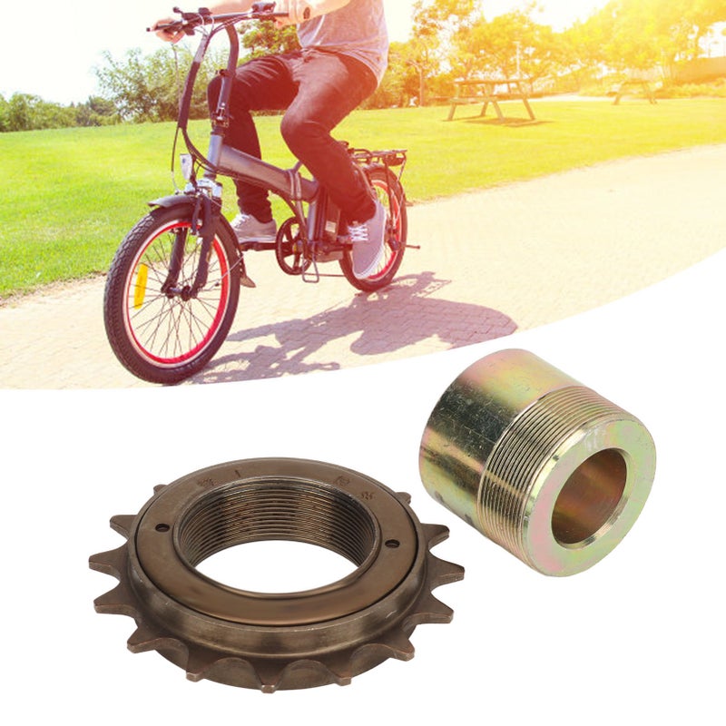 16T Freewheel with 20mm Adapter Replacement Lightweight Easy Installation Flywheel Adapter Kit for Electric Tricycles Motorcycles Karts - Image 2