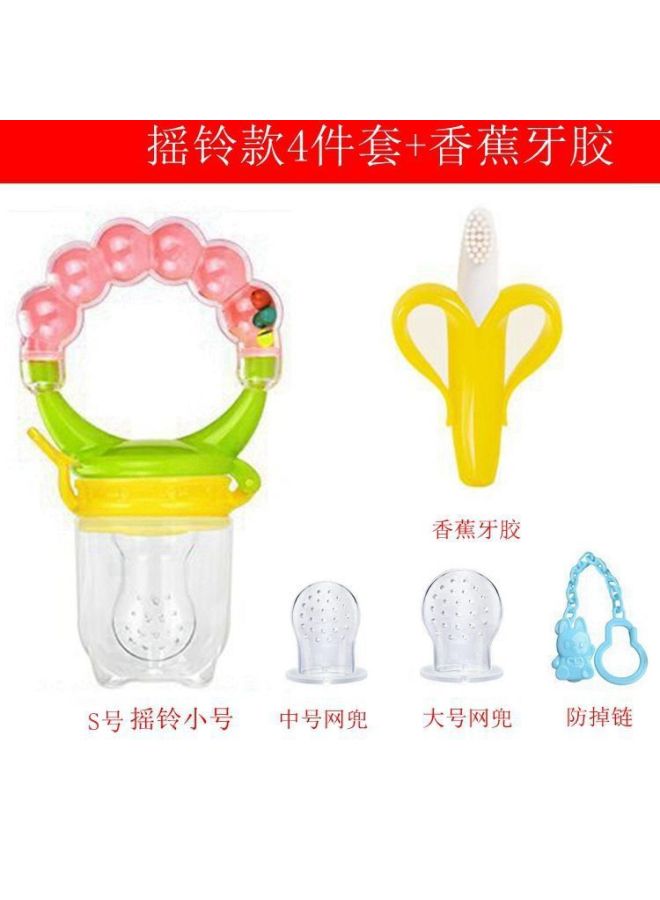 Bite Bite Happy Baby Eat Fruit Supplementary Food Artifact Baby Grinding Stick Nipple Gum Toy Fruit And Vegetable Juice Bite Bag