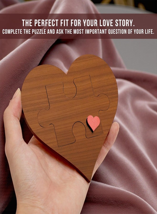 KATINAT Personalize Will You Be My Girlfriend Sign with Card, Cute Gifts for Girlfriend, Wooden Heart Proposal Puzzle with Hidden Message, Be My Girlfriend Proposal Gifts Decor, Romantic Couple Gift Ideas - Image 5
