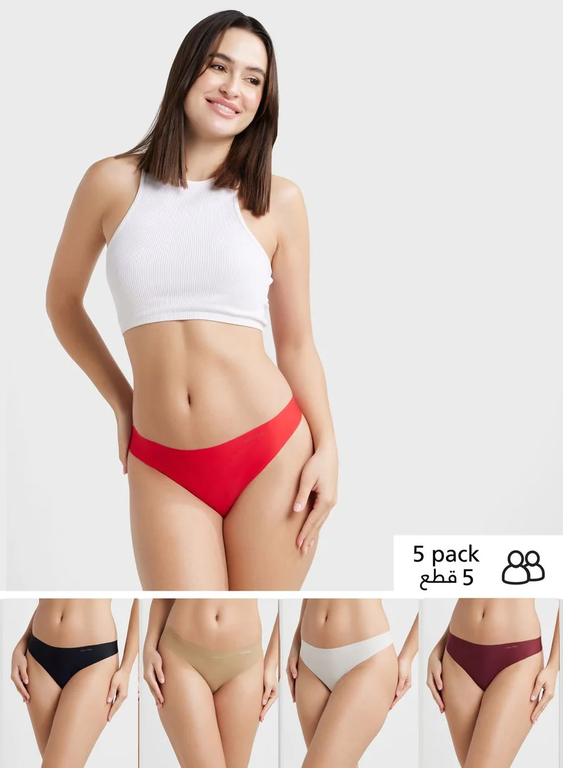 CALVIN KLEIN 5 Pack Logo Band Thong