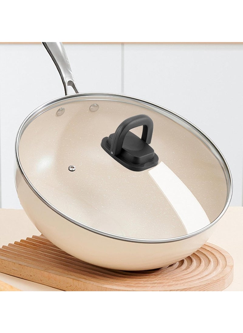 CMGTYYD Pot Lid, Anti Scalding Lid Knob, Cooking Pot Handle, Glass Lid Replacement, Steel Lid Handle, Foldable Pot Knob, Saucepan Lid Handle, Wok Lid Knob, Easy Install Lid Handle, Pot Handle Replacement  - Image 2