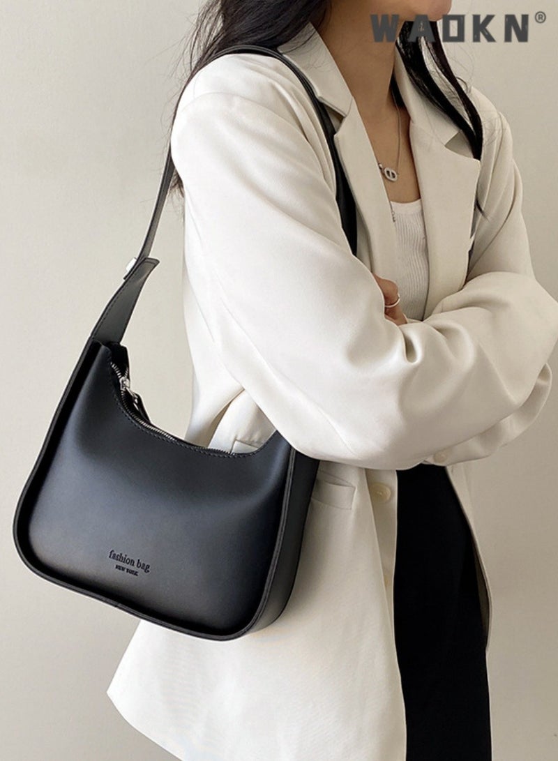 WAOKN Women's Temperament Commuter Shoulder Bag, Ladies Fashion Armpit Bag Crossbody Bags Sling Bag Side Bag Carry Bag, Versatile Large-capacity PU Leather Carrying Bag  For Travelling Shopping - Image 5