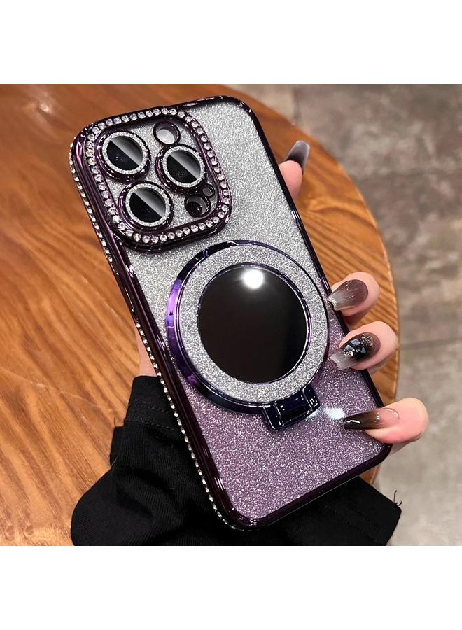 S-TOP Case For iPhone 16 Pro Rhinestone Mirror Glitter MagSafe TPU Phone Case - Image 1