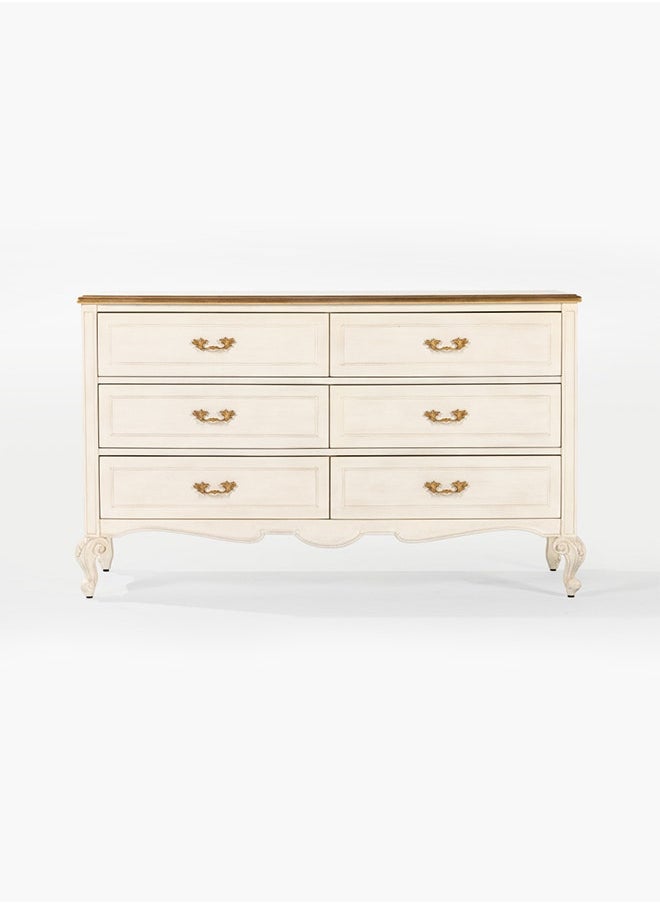 Catherine Dresser 150X52X90 cm White/Gold