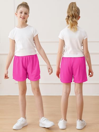 Resinta Girls Athletic Mesh Shorts Basketball Soccer Active Sports Gym Shorts for Youth Kids - Image 5