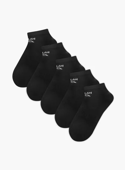 شو اكسبرس Women's Logo Print Ankle Length Socks - Set of 5