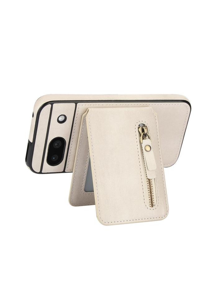 Zaboon - Case For Google Pixel 8a Zipper Wallet Split MagSafe Leather Back Phone Case - Image 1