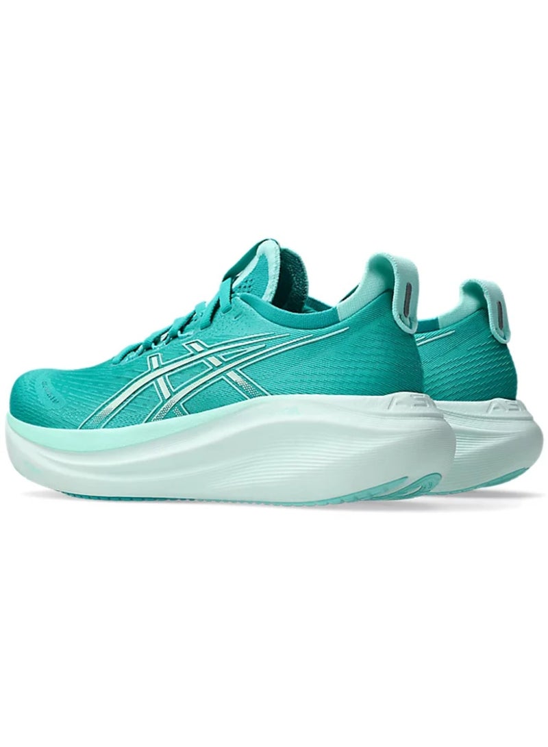 asics ASICS GEL-NIMBUS 27 Running Shoes – Teal/Illuminate Mint – Soft, Eco-Friendly Cushioning - Image 3