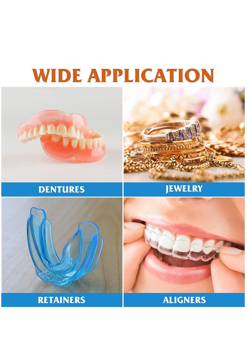 Excefore Professional Ultrasonic Jewelry Cleaner Machine for Jewelry Rings Watches Eyeglasses Denture Coins Razors Brushes Only 3-10 Minutes - Image 2