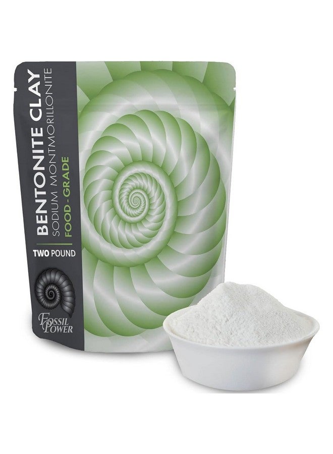 FOSSIL POWER Bentonite Clay Food Grade Powder 2 LB - Pure & Natural for Toothpaste, Detox, and More - Heal Damaged Skin - DIY Clay Face Treatment - Image 1