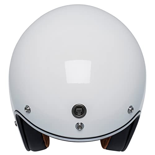 TORC Unisex-adult open-face-helmet-style T-50 3/4 Retro Motorcycle Helmet With Graphic Iso Bars (Gloss White,XX-Large),1 Pack - Image 5