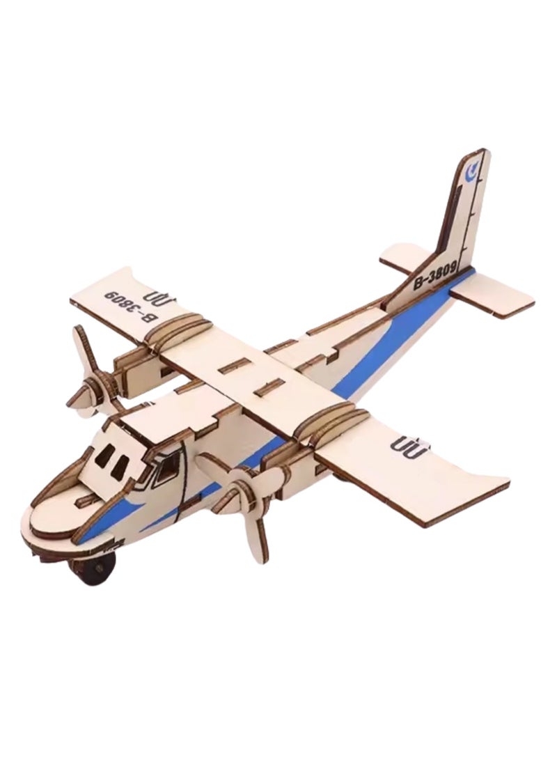 لغز خشبي نموذج ثلاثي الأبعاد لبنات البناء لعبة تجميع الصبي (الناقل) - Image 1