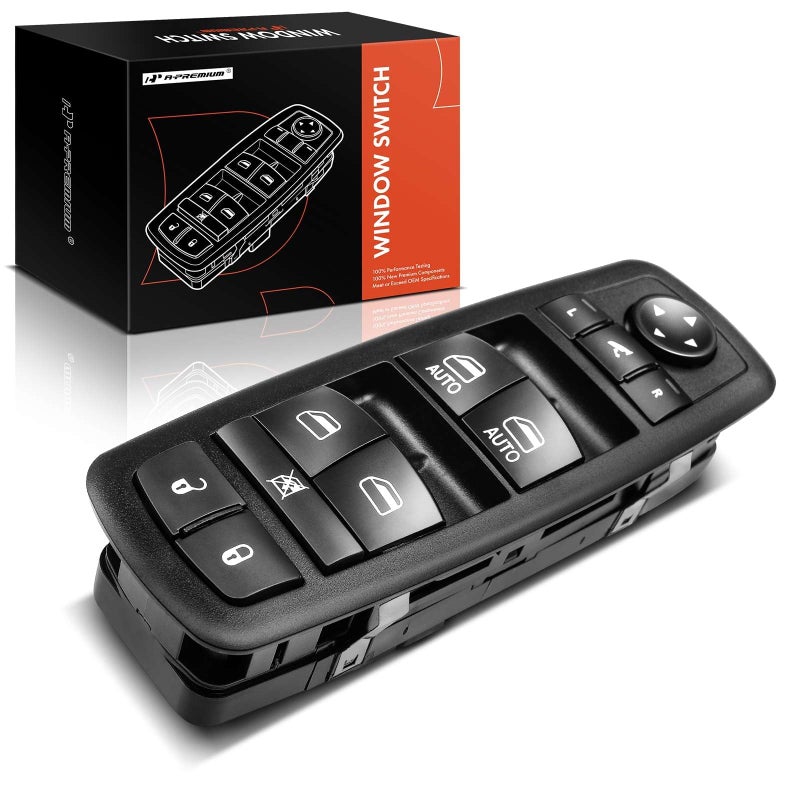 A-Premium APremium Master Power Window Switch Compatible with Chrysler 300 2012 Dodge Journey 20112012 Ram 1500 2500 3500 20162018 1500 Classic 2019 Replace 56046826AD 56046826AC