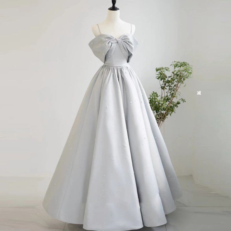 French Evening Dress Light Luxury Niche High-End 2022 New Host Annual Meeting Banquet Elegant Socialite High-End Sense - Image 2