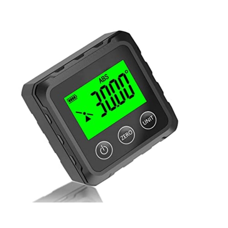 Magnetic Digital Angle Finder, Compact LED Digital Angle Gauge and Level Tool, Measures 4 of 90 Degree Ranges, Essential Woodworking, Electrical, Plumbing and Carpenter Tools - Image 1
