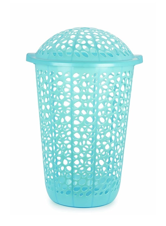 Bisbell Plastic Laundry Basket with Lid – Durable Storage Bin for Home Organization - Image 1
