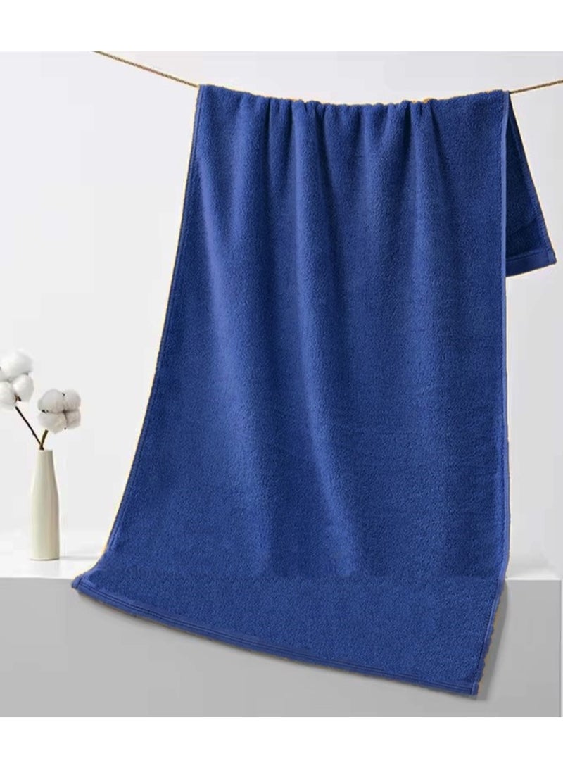 MAXQON Bath Towel - 100% Cotton 600 GSM Large Size (70x140cm) Highly Absorbent And Super Durable, Color Blue  - Image 3